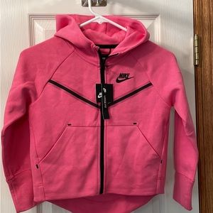 New Girls Nike Loose Fit Pink Jacket—size XS